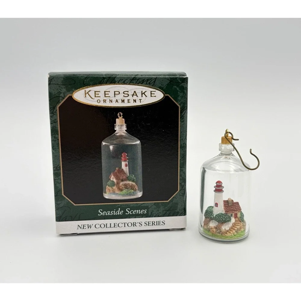 Hallmark Keepsake Ornament Seaside Scenes Lighthouse 1 Miniature 1999 Vintage